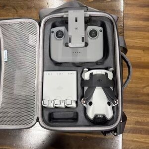 DJI Mini Drone Kit in Light Gray and White
